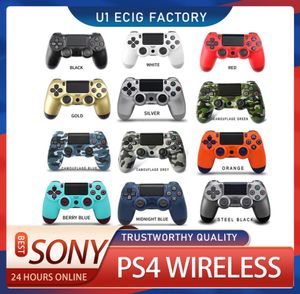 Logo PS4 Controller wireless di alta qualità GamePad 22 Color for Vibration Sony Joystick Game Pad GameHandle Controller giocano Statio1978714