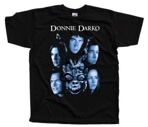 قمصان Donnie Darko V3 ملصق فيلم Jake Gyllenhaal DTG Tshirt أسود جميع الأحجام S5XL