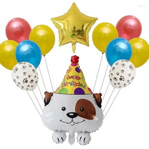 Party Decoration 12pcs Animal Helium Balloons Cute Dog Air Star Latex Ballons Happy Birthday Decorations Kids Dalmatian Toys Supplies