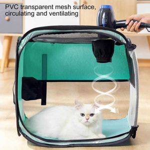 Cat Carriers Crates Houses Large Space Dog Bag Pet Drying Box 240426