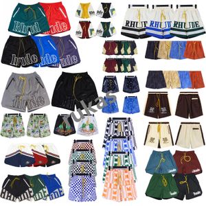 Summer Designer Shorts Rhude Fashion Beach Pants Mężczyźni Wysokiej jakości streetar