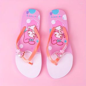 Casual Buty Cute Cartoon Decor Decor Flip Flip Flops Clip Toe Summer Lightweight Beach