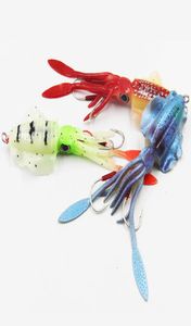 15cm 60g Glow Fishing Soft Squid Lure Octopus Sea Wobbler Bait Jigs Silicone Lures5246525