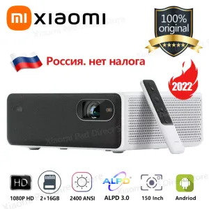 Sistema Projektor Laserowy Xiaomi 1S 2022 Full HD 2400 ANSI 1080p Projektor Kina Domowego Memc Dolby Audio Automatyczna Korekcja Keystone