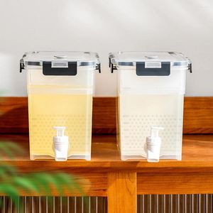 Garrafas de água 3,5/6l geladeira dispensadora de bebidas com recipientes de suco de torneira de grande capacidade para festa de piquenique ao ar livre