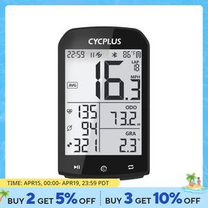 GPS Bike Computer sem fio Cycplus M1 Speedômetro impermeável odômetro Ant Bluetooth5.0 Acessórios de bicicleta de ciclismo 240418