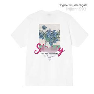 23SS SY MENS Tİ SÖZLÜK Yüksek kaliteli Tess Tasarımcı Günlük Moda Kısa Kollu Avrupa Amerika Erkekler Kadın Yuvarlak Boyun Tshirts Boy Boyut S-XL Q7VC