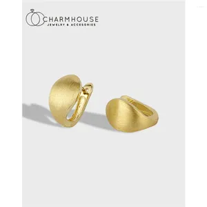 Hoop Ohrringe Edelstahl klein für Frauen Gold/ Silber Farbe Geometrische Ohrmanschette 2024 Trendy Jewelry Accessoires Geschenk