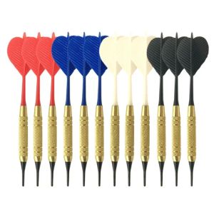 DARTS 12pcs/Set Soft Nylon Tip Tip Darts PC вал для электронного пластикового Dartboard Home B