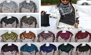 Mode kvinnor arabiska shemagh keffiyeh palestina halsduk sjal kafiya 13 färger7806381