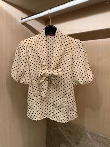 Camicette da donna a polka dot dot classic cut design stampa giocosa