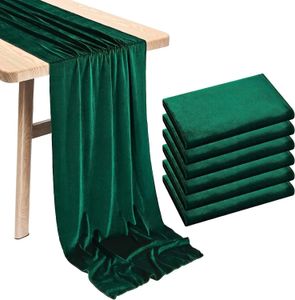 70x300cm Velvet Table Runner Decorações de recepção de casamento de 10ft Corredores de mesa de tecido de veludo macio para o evento de banquete de casamento 240419