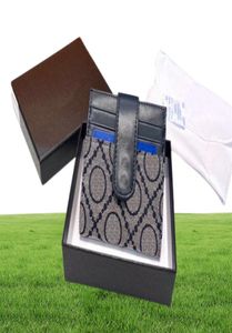 Delicate Dual Card Bag Money Clips Cards Coin Purse High Quality Metal Wallets Woven Fabric Wallet With Box8319265