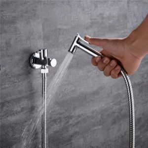 CONTROLLI DI BIDET NERA/CHROME HANDET TIDET SPRING DOUCHE DOUCHE KIT SHATTA PORTATILE VAE VAE SPRINISTRO BACCHIO