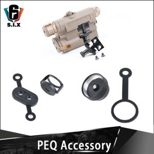 Luzes táticas airsoft laser peq tampa de bateria peq 15 base de montagem leve la5c uhp tampa de bateria peq laser lamp acessório