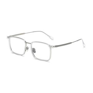 النظارات البصرية للرجال للنساء Retro GMS 611 مصمم الأزياء نظارات الأزياء التيتانيوم إطار تفصيلي مرونة مرونة مربع لوحة مضادة للضوء مع مربع