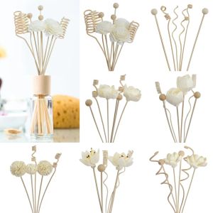 Accessories 6PCS/8PCS/9PCS Artificial Flower Rattan Reed Fragrance Aroma Diffuser Refill Stick DIY Floral