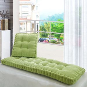 Pillow Inyahome Oversized Thickened Long Bench Cushion Pad Chair Seat Cushion Decorative Pillow For Garden Lounger/Bay Window Pad Green