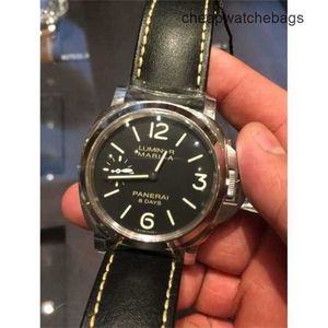 Automatiska klockor Swiss Movment Watch Swiss Movement Size 44mm Leather Strap PAM00510 Designer Luxury Waterproof Mechanical Wristwatches IYI4
