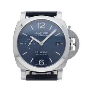 남자 라미 너스 마리나 시계 Panerei 자동 크로노 그래프 40mm Blue PAM01370Mechanical Designer Automatic Watch 스테인리스 스틸 마고