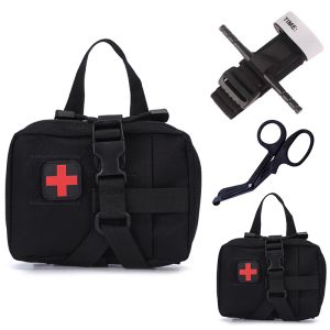 Survival Tactical Cat Kit Pierwszą Pomoc Zestaw awaryjny Sports Sports Molle Outdoor Przenośny trening opaski opaski opaski do przechowywania torba do przechowywania