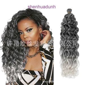 Xuchang chemical fiber dirty braid crochet hair ocean curly Hawaii extensions Hawaiian wig