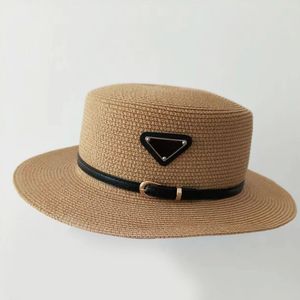 Damen Herren Weitkrempe Stroh Panama Hut Fedora Sommer Beach Sonnenhut UPF Strohhut für Frauen