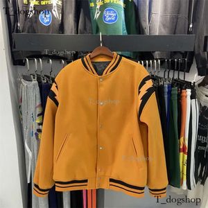 Дизайнер 24SS Mans Rhude Jacket Casual Men Men Women Outwear Poat для осенней пуговицы Печать Буква бейсбольная куртка Rhude Us Blocking Jacket Мужчины женщины S-XL 432