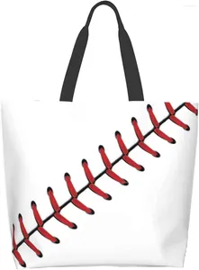 Borse da stoccaggio Baseball grande borsa per donne riutilizzabili borsetta per lo shopping impermeabile con palestra da viaggio da viaggio tascabile interno