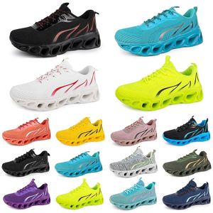 Style23 Men Women Running Shoes Sneaker Triple Black White Red Yellow Purple Green Blue Peach Pink Fuchsia Breathable Outdoor Trainer Sports Sneakers GAI