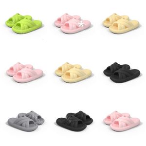 Product Free Shipping Slippers New Summer Designer for Women Green White Black Pink Grey Slipper Sandals Fashion-048 Womens Flat Slides GAI Outdoor 83 s