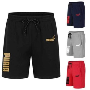 Men's Shorts Mens Summer Shorts 2023 New Polyester Breathable Fitness Elastic Drawstring Basketball Running Leisure Sports Shorts J0426
