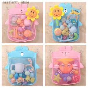Sand Play Water Fun Baby shower toy dinosaur animal net storage bag strong suction cup baby game bathroom organizer water Q2404261