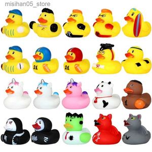 Sand Play Water Fun New Sports Duck Sweet Duck Toy Pressed Baby Bath Toy Floating Duck Gift Childrens Holiday Water Toy Q240426