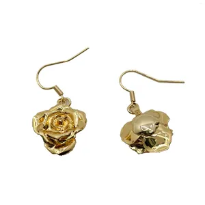 Fiori decorativi 24k Orenatura naturale conservata in oro Gioielli di fiori per regali per gli ospiti di matrimonio e regalo di San Valentino