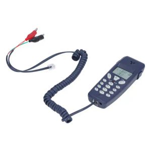 Tillbehör Desktop Corded Phone FSK DTMF Caller ID 16 Bit LCD Display Wired Phone med Redial Paus Function för hemmakontoret