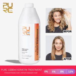 Wigs PURC Brazilian Keratin Hair Treatment Shampoo Professional Smoothing Straightening Cream Curly Frizzy Hair Care Product 1000ml