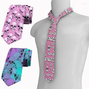 Bow Binds Lustiges Skelett 3D Printed Tie Fashion Casual Business Office Unisex 8 cm breite Hochzeitsfeier Accessoires Urlaubsgeschenke