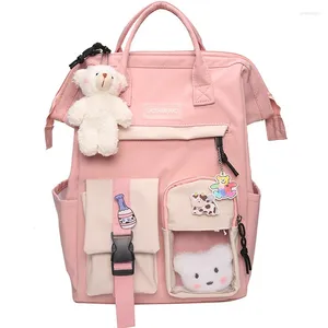 Styl plecaka 2024 Preppy Preppy Teenage Girl High School Bag plecaki fantazyjne książka szkolna podmiot szkolnych