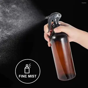 Förvaringsflaskor 500 ml hårsprayflaska ultravat kontinuerligt vatten påfyllningsbar frisör frisörsalongverktyg mister w7z1
