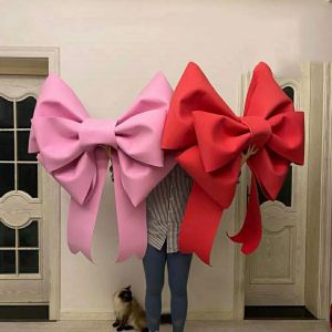 장식용 물체 인형 aqumotic diy 거대한 활 재료 패키지 거인 bowknot 대형 나비 티 장식 수제 PE 파티 배경 벽 장식 230804