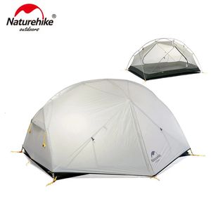 Mongar Series 20D Nylon Fabic Tenda da campeggio esterno a doppio strato pioggia a prova di pioggia 2 persone tende NH17T007M 240416