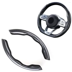 Steering Wheel Covers Universal Carbon Fiber Cover Non Slip SegmentedFor Standard-Size 14 1/2"-15"