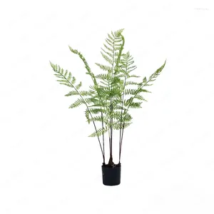 Decorative Flowers Nordic Simulation Fern Green Plant Fake Trees Potted Living Room Decorations Bonsai