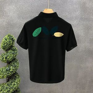 Koszule polo Graphic Top Thirt T -SHIRT dla mężczyzn Drukuj alfabet z kołnierzem TEE MENS Odzież Poliester Casual 240425