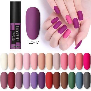 Esmalte lilycute purple serise uv gel esmalte nude glitter color gel semi -permanente imertim em gel UV para iniciantes verniz de arte de unhas y240425