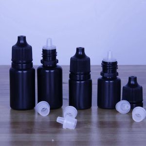Бутылки для хранения 5 мл 10 мл капельницы для глаз Черный анти световой пластиковый кончик