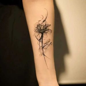 Tatuaż transfer sok ziołowy kwiat róży Tymczasowe tatuaże dla kobiet ramię punkowe wodoodporne naklejki tatuażu