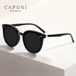 Caponi polarizou Kids Sun Glasses Original Brand Designer Trend Boy Girl Girls Sunglasses Anti -UV Ray Protect Children Glasses Br2105 240424