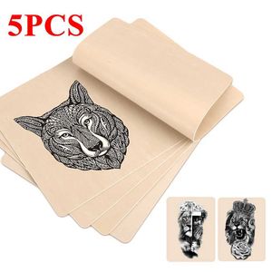 Tattoo Transfer 5st Tattoo Blank Practice Skin Eyebrow Gragon Pattern Paint Mixer Makeup Double Side Practice Skin 240427